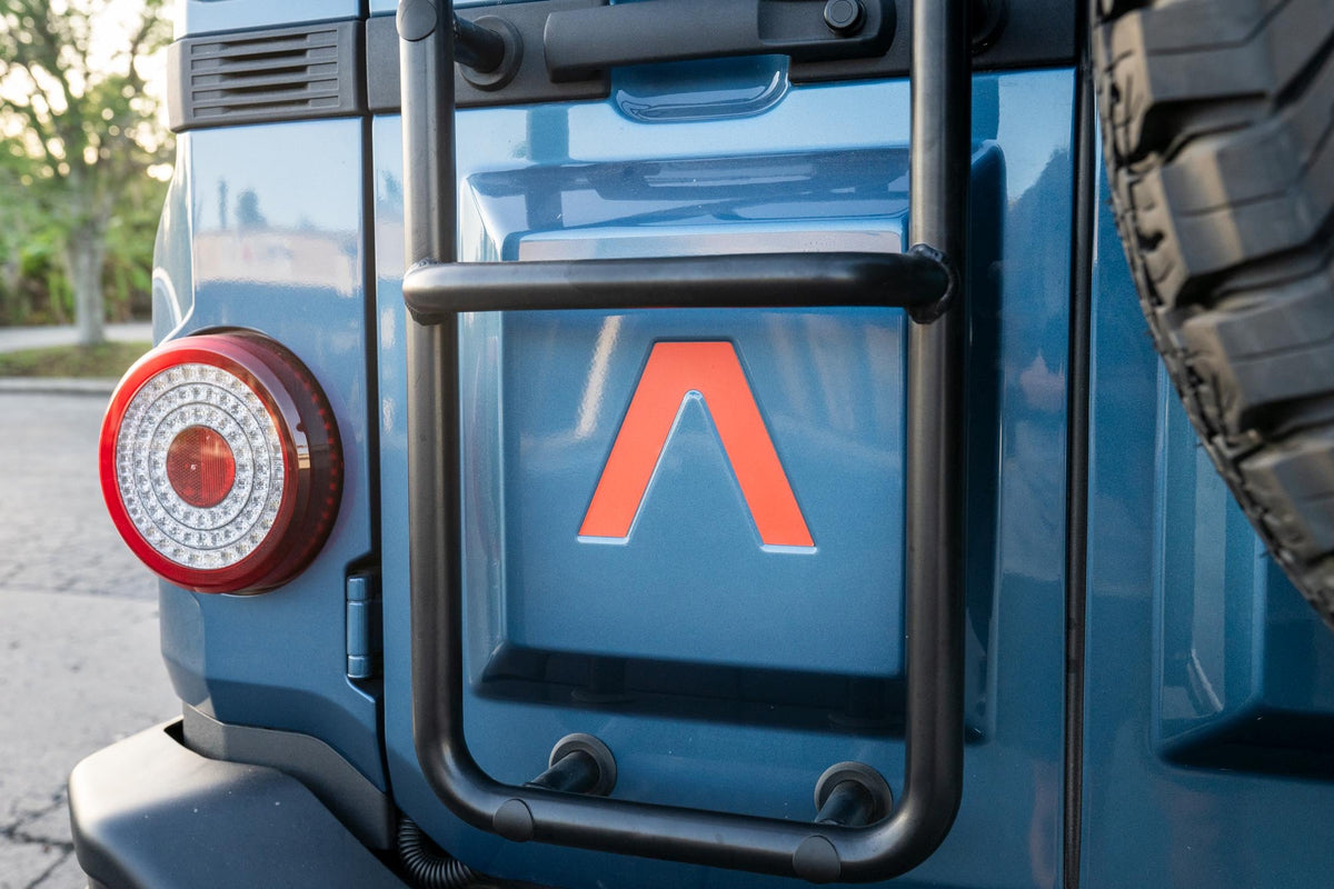 For INEOS Grenadier EMERGENCY Reflective Tailgate Lambda Logo Emblem Sticker Decal 2024 2025 2026