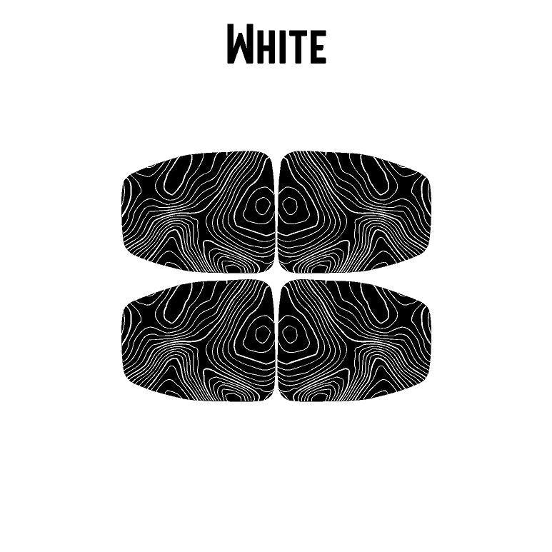 For Jeep Wrangler JL/Gladiator JT Topographic Interior Door Cup Overlay Protectors
