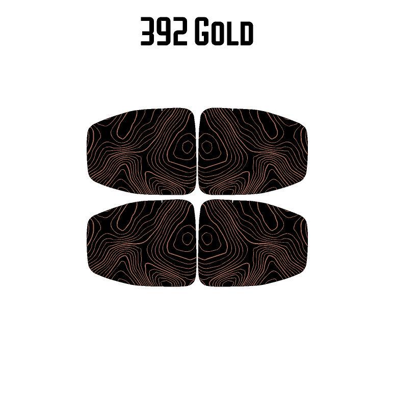 For Jeep Wrangler JL/Gladiator JT Topographic Interior Door Cup Overlay Protectors