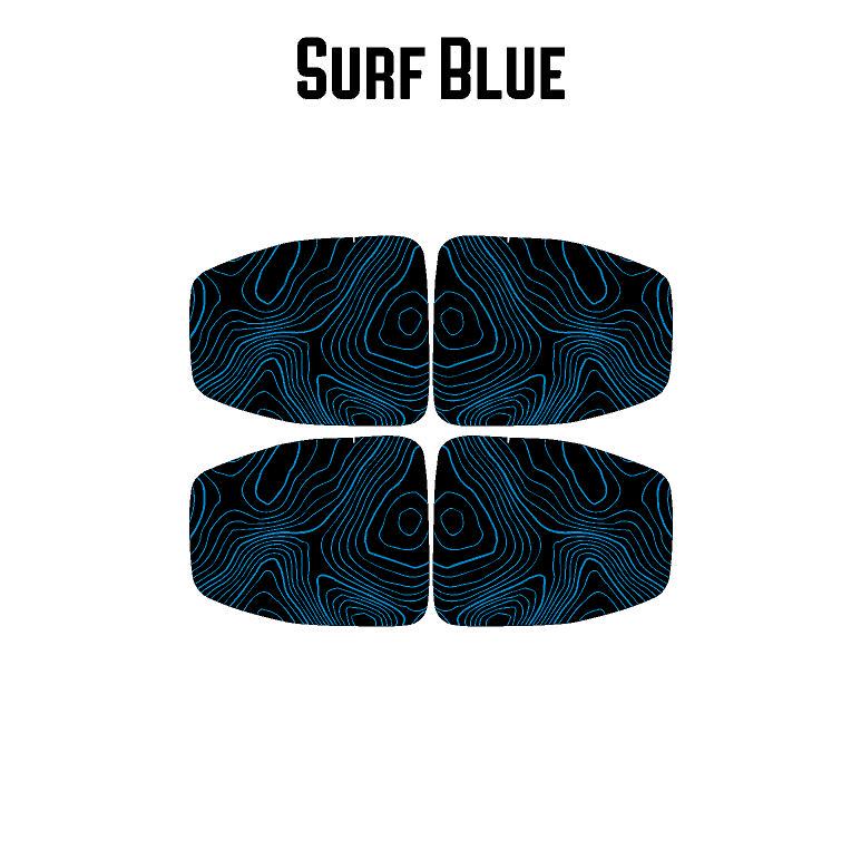For Jeep Wrangler JL/Gladiator JT Topographic Interior Door Cup Overlay Protectors