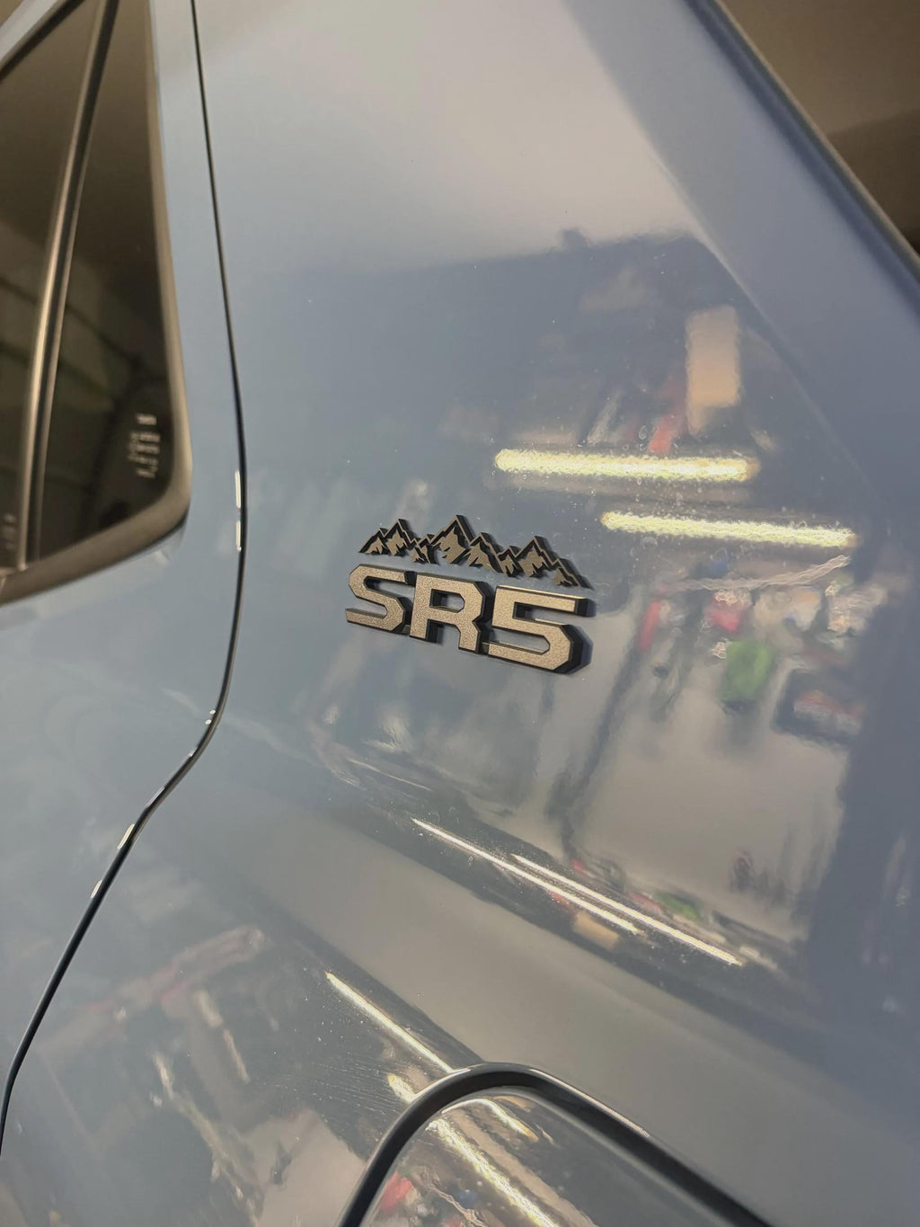 Black Acrylic Mountain Emblems for 2025 Toyota 4Runner 6th Generation Pillars 2024 Tacoma 4th Gen