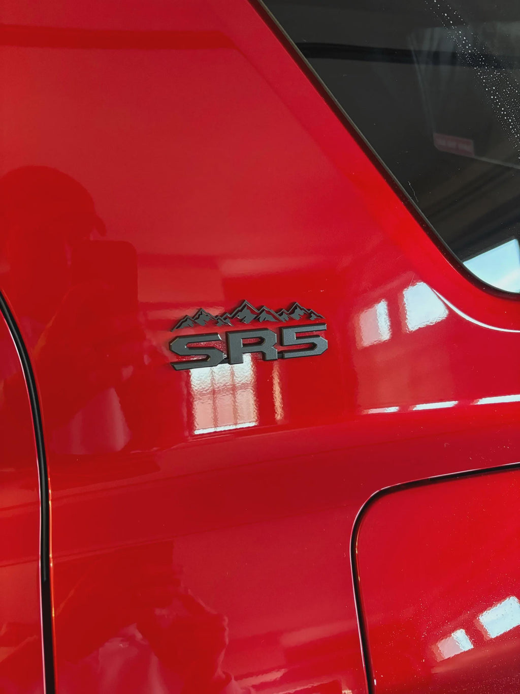 Black Acrylic Mountain Emblems for 2025 Toyota 4Runner 6th Generation Pillars 2024 Tacoma 4th Gen