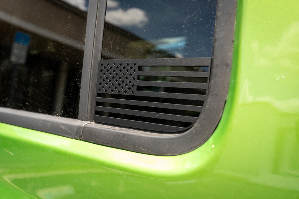 American Flag Rear Window Acrylic Emblem for 4 Door Jeep Wrangler JL JLU