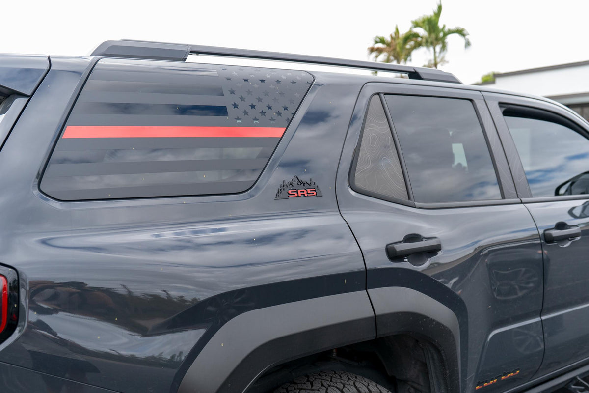 SR5 Emblem Overlays for 2025 Toyota 4Runner 6th Generation C Pillar Emblems