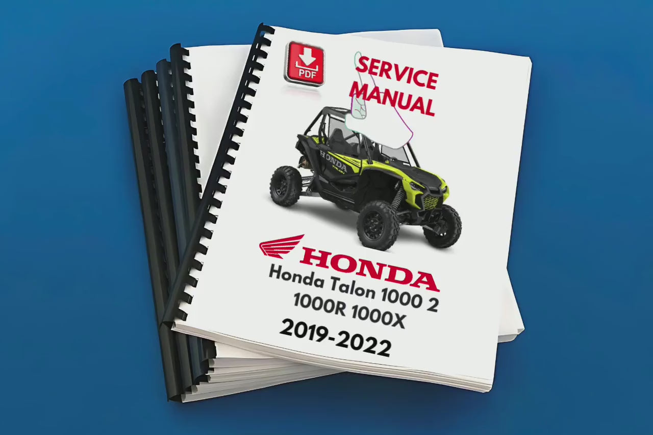Honda Talon 1000 2 1000R 1000X Service Repair Maintenance Shop Manual 2019-2022